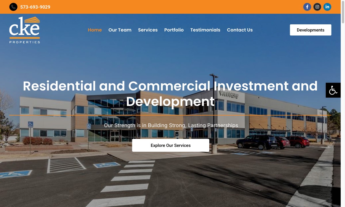 CKE Properties website by EiQ Interactive
